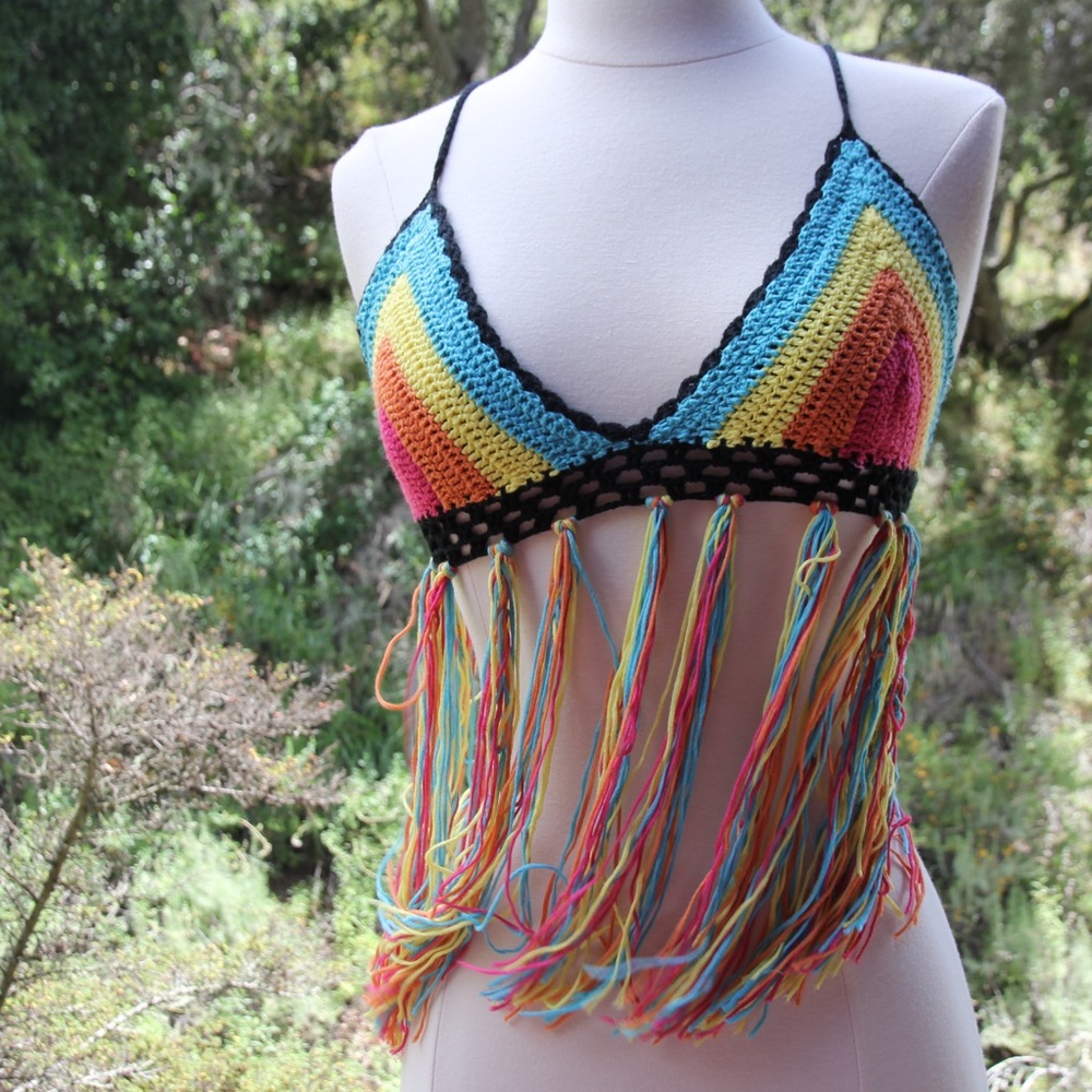Rainbow bralet